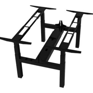 4-motor face-to-face standing desk workstation 03 -Vakadesk