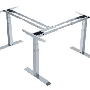 3-leg L-shape 3-motor standing desk frame 90 -Vakadesk