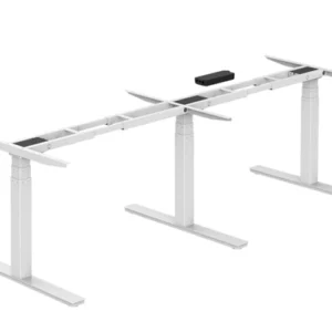 Electric motor driven height adjustable meeting table 13 - 3-leg I-shape 3-motor standing table frame 180°