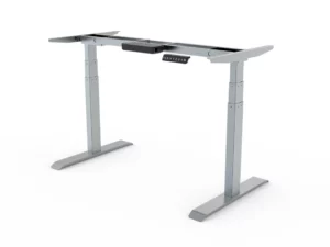 Height adjustable 2-leg 2-motor standing desk frame with electric control systems from Timotion -Vakadesk 5-1