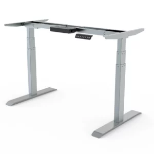 Height adjustable 2-leg 2-motor standing desk frame with electric control systems from Timotion -Vakadesk 5-1