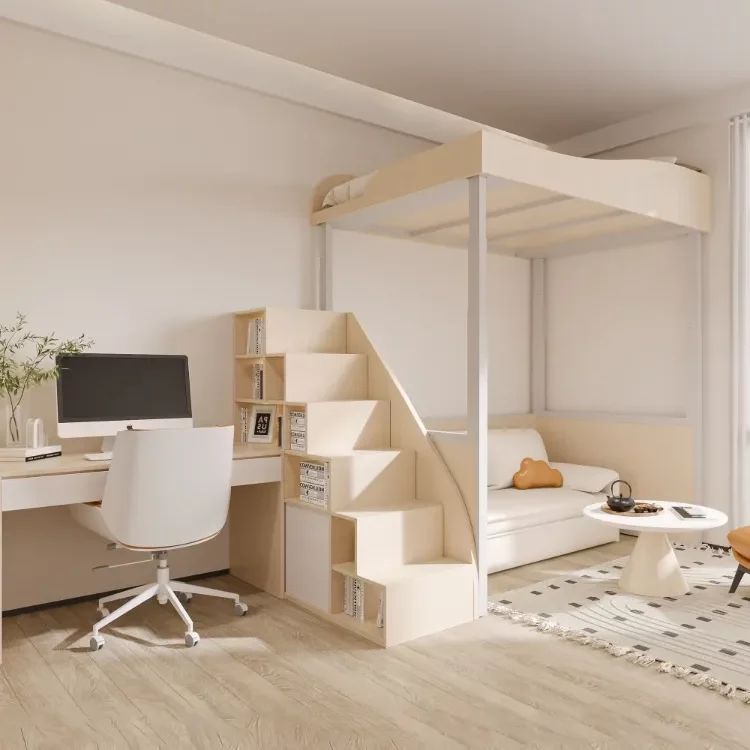 Electric Height Adjustable rising Loft Bed for working or studying at daytime -Vakadesk (1)