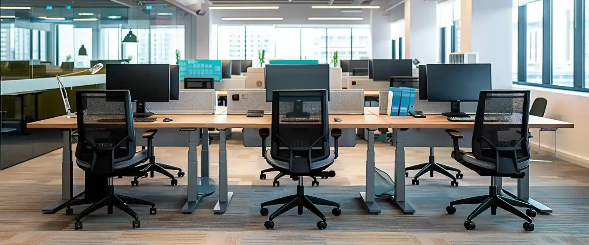 Ergonomic height adjustable standing desk projects -Vakadesk 93 (3)
