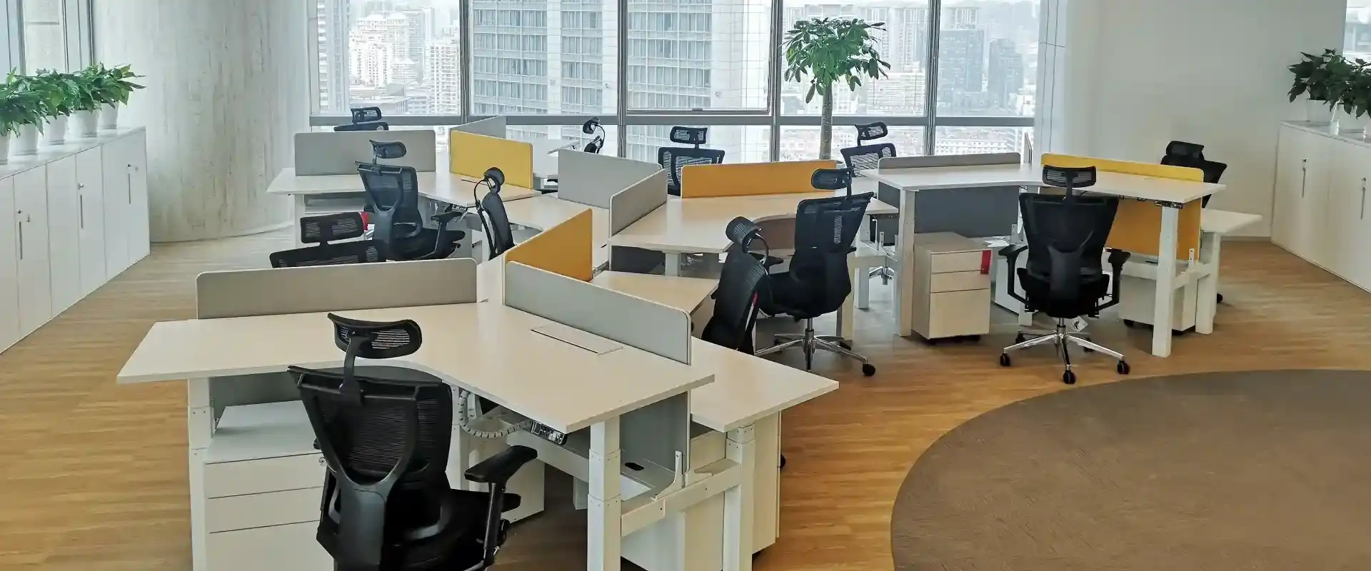L-shape sit-to-stand desk 01 -Vakadesk (3)