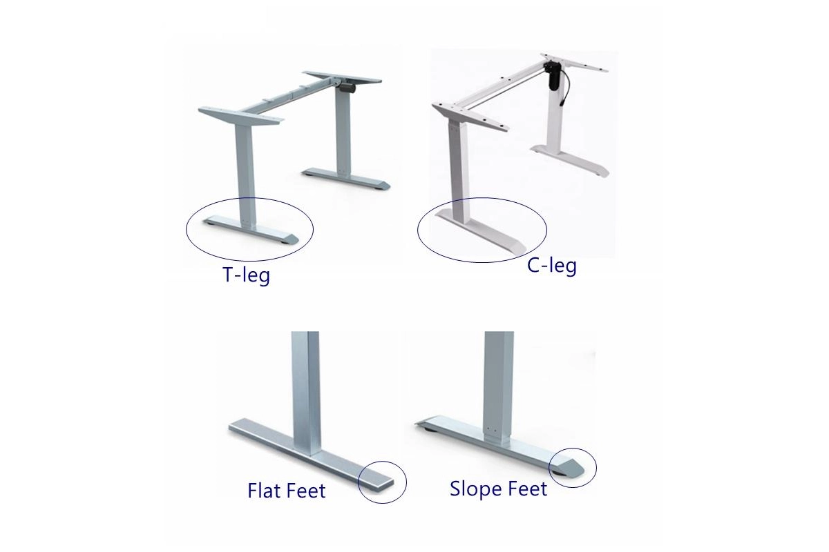 Standing desk foot options -Vakadesk