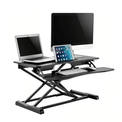 Gas spring height adjustable standing desk converter TT200 Vaka Intelligent Furniture China factory_